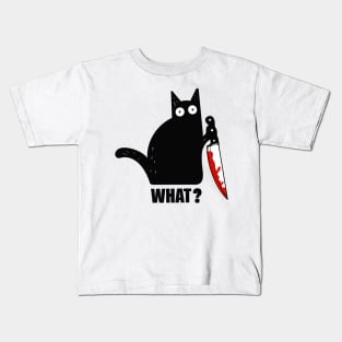 Spooky Lockdown Cat Kids T-Shirt